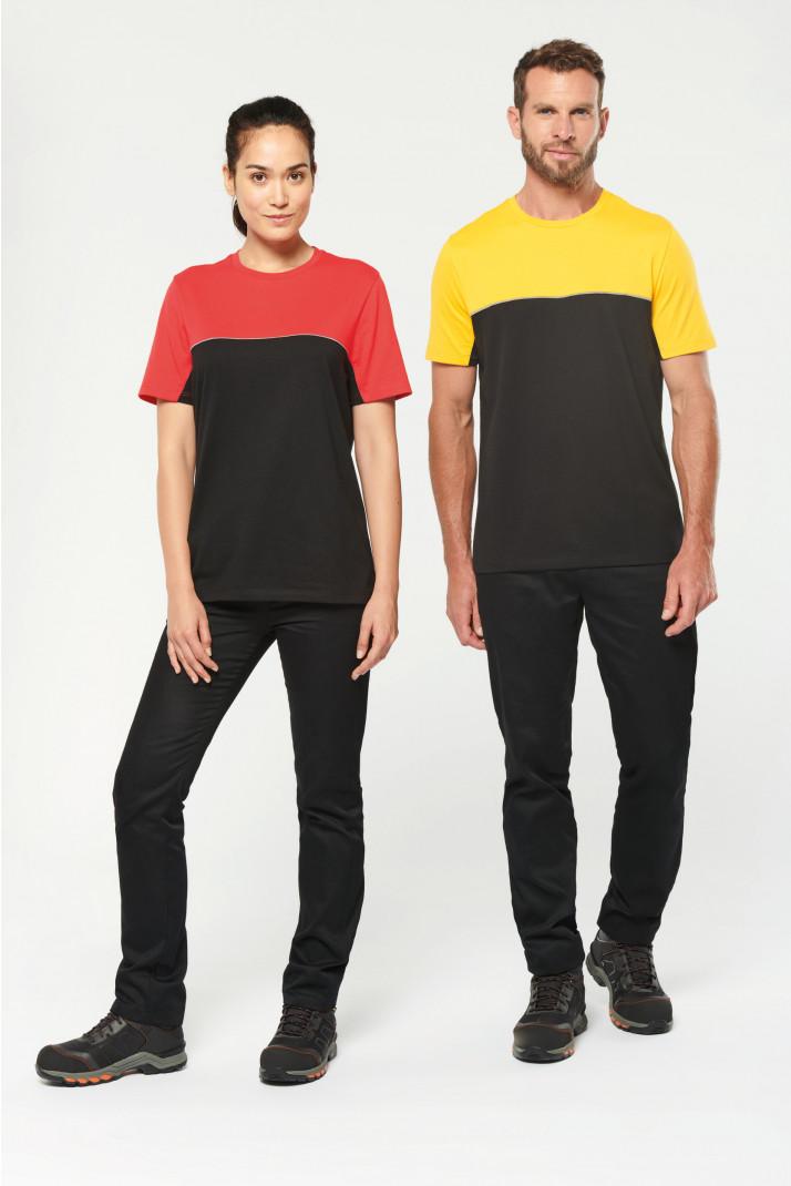 t-shirt unisexe bicolore, personnalisé, compiègne, thourotte, vêtements, logo