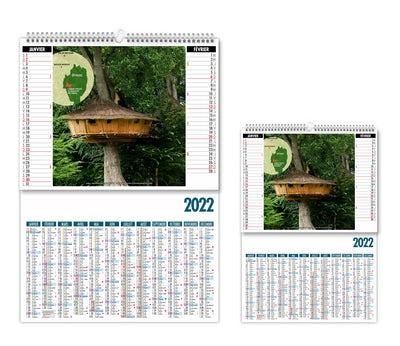 CALENDRIERS- BLOCS- ILLUSTRES PERSONNALISABLES 2022