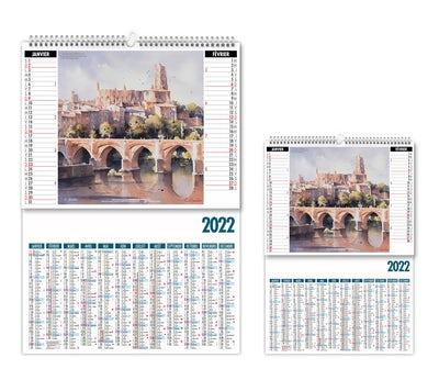 CALENDRIER 2 EN 1 - BANCAIRES- PERSONNALISABLES