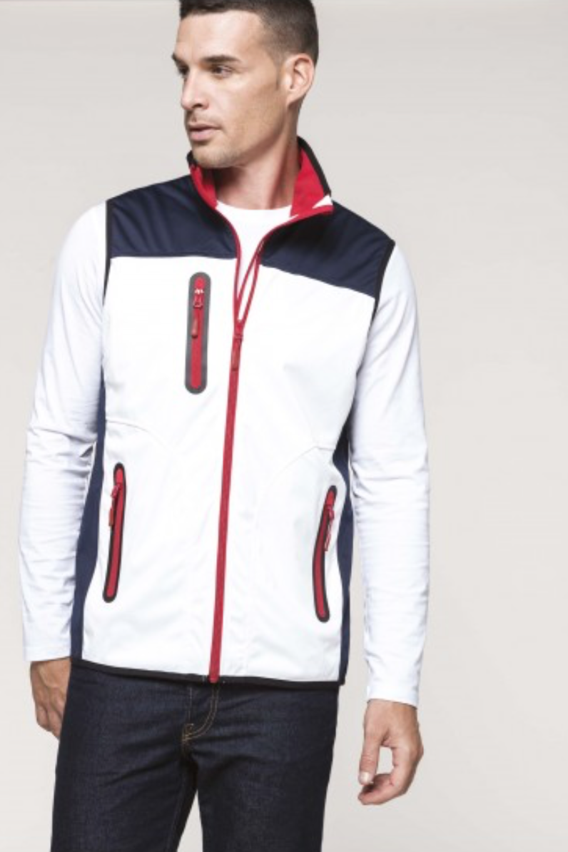 Bodywarmes Softshell tricolore