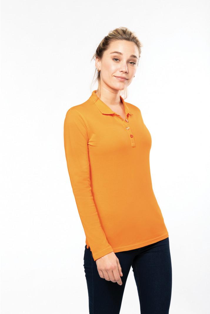 polo femme manches longues, personnalisé, compiègne, thourotte, vêtements, logo