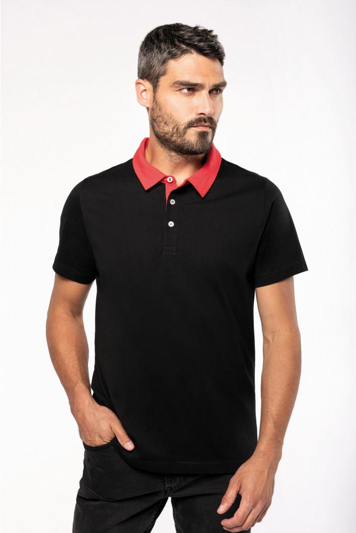 polo homme bicolore, personnalisé, compiègne, thourotte, vêtements, logo