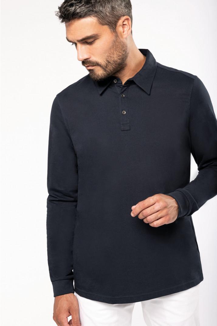 polo homme manches longues, personnalisé, compiègne, thourotte, vêtements, logo