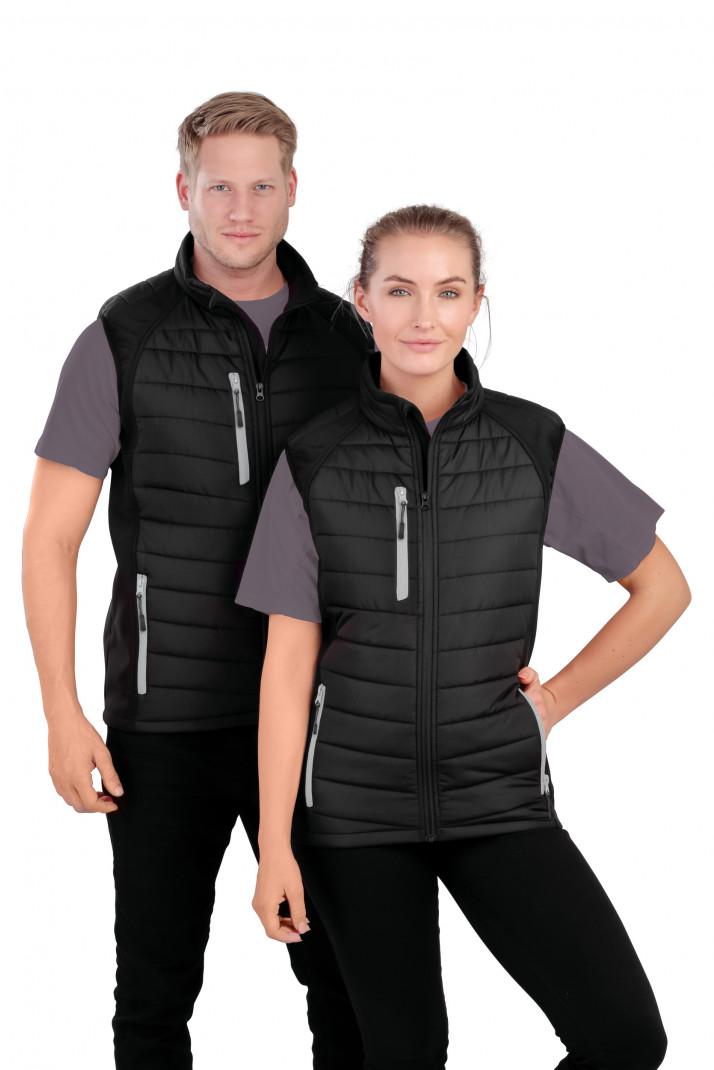 Bodywarmer softshell unisexe recyclé, personnalisé, compiègne, thourotte, vêtements, logo