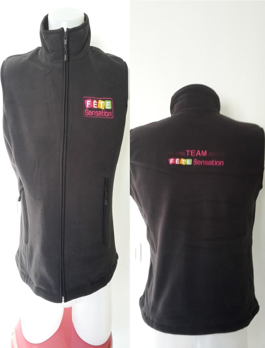 POLAIRE DE TRAVAIL- VETEMENT PUBLICITAIRE- BRODERIE- PERSONNALISATION- COMPIEGNE-CREIL