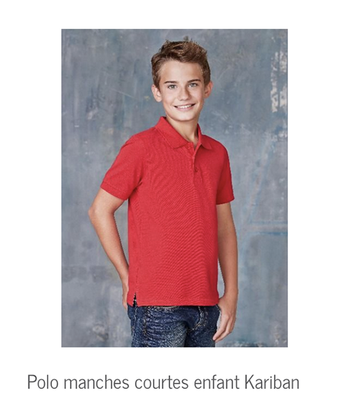 polo manches courtes enfant