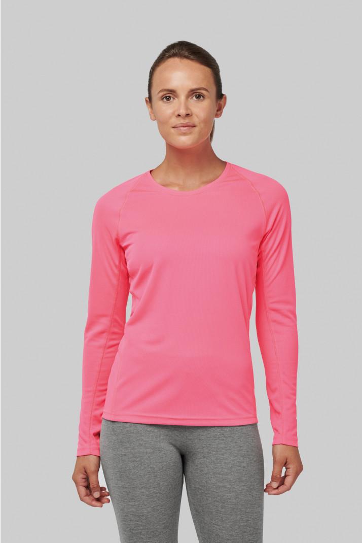 t-shirt de sport femme manches longues, personnalisé, compiègne, thourotte, vêtements, logo